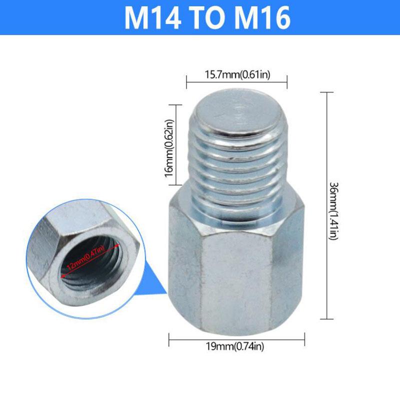 

Многоцелевой адаптер M14 на M10/M16 или M14 на 5/8-11 или 5/8-11 на M14 Универсальный резьбовой конвертер для полировальных кругов и дисков C