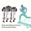 Vintage Metal Wall Mounted Medal Display Rack, Holds 60 Medals, Striped Design, Sturdy Easy Install, Living Room Decor, Easter Gift