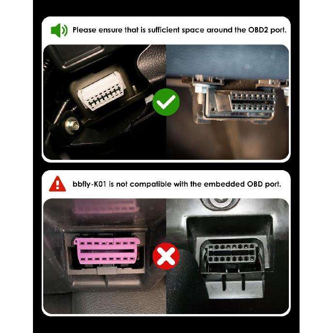 OBD Lock, Bbfly-K02 ODB Port Locking Tool, Car OBD2 Protector Device (K02)