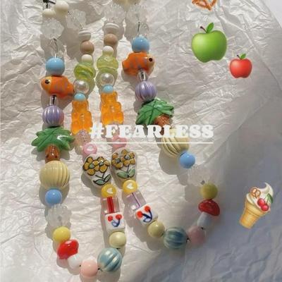 Koi Fish Ceramic Beaded Lanyard for Mobile Phone Case