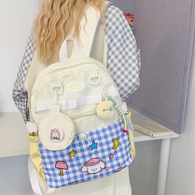 The New Schoolbag Is High-value, Fresh, Sweet and Cute Backpack, Lightweight and Large-capacity Backpack for Junior High School Students.