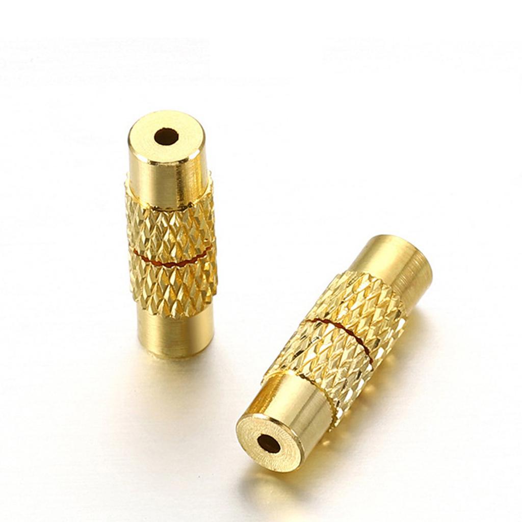 20PCS PortableJewelry Making Brass Cord End Brass Screw Clasps Jewelry End Tips for Bracelet Necklace Making Accessories