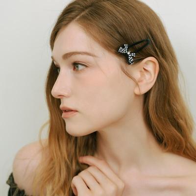 Enomi Bling Black Crystal Hairpin A266