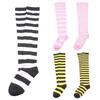 Girl's Sexy Striped Thigh High Long Socks Over The Knee Elastic Stockings