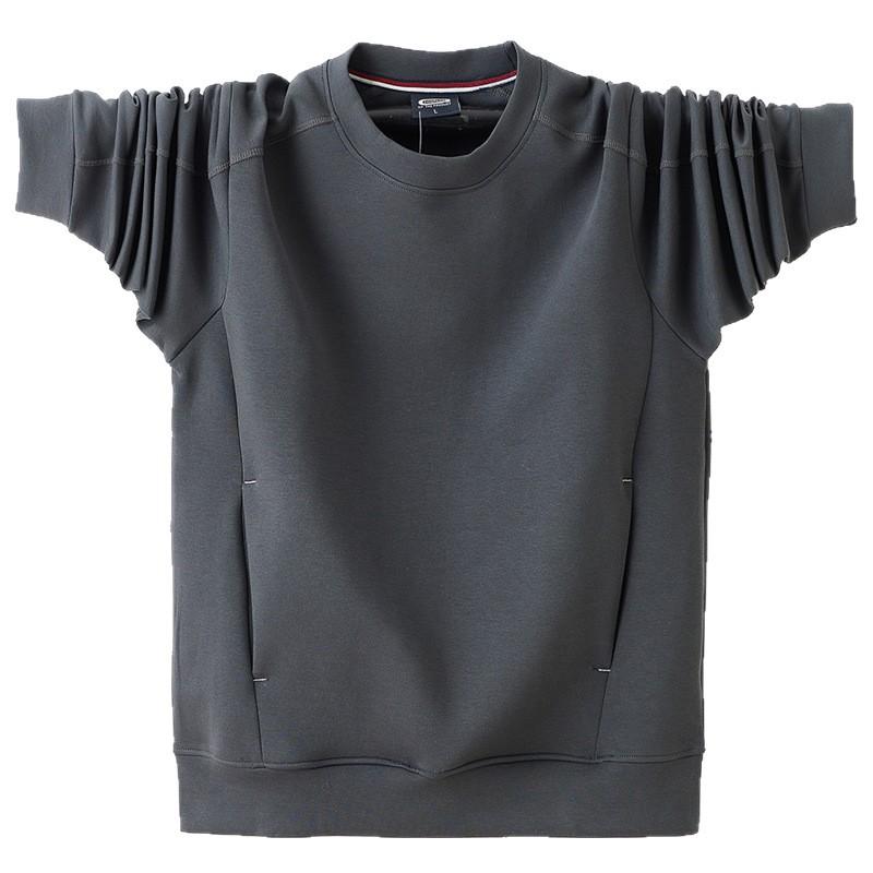 Men's Casual Soft Crewneck Sweatshirt Breathable Crew Neck Pullover Outdoor Athletic Long Sleeve Sweatshirts for Men Basic Pullover Sweatshirt Tops