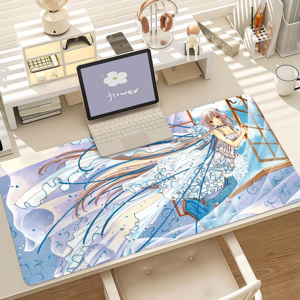 Cartoon C-Chobits Mouse Pad Anti Slip Rubber Edge Locked Thickened Laptop Gaming Desk Mat