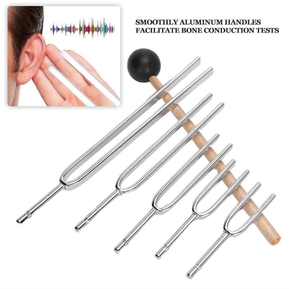 128Hz256Hz512Hz1024Hz2048HZ Aluminum Alloy Tuning Fork Sound Healing Therapy Tool Set