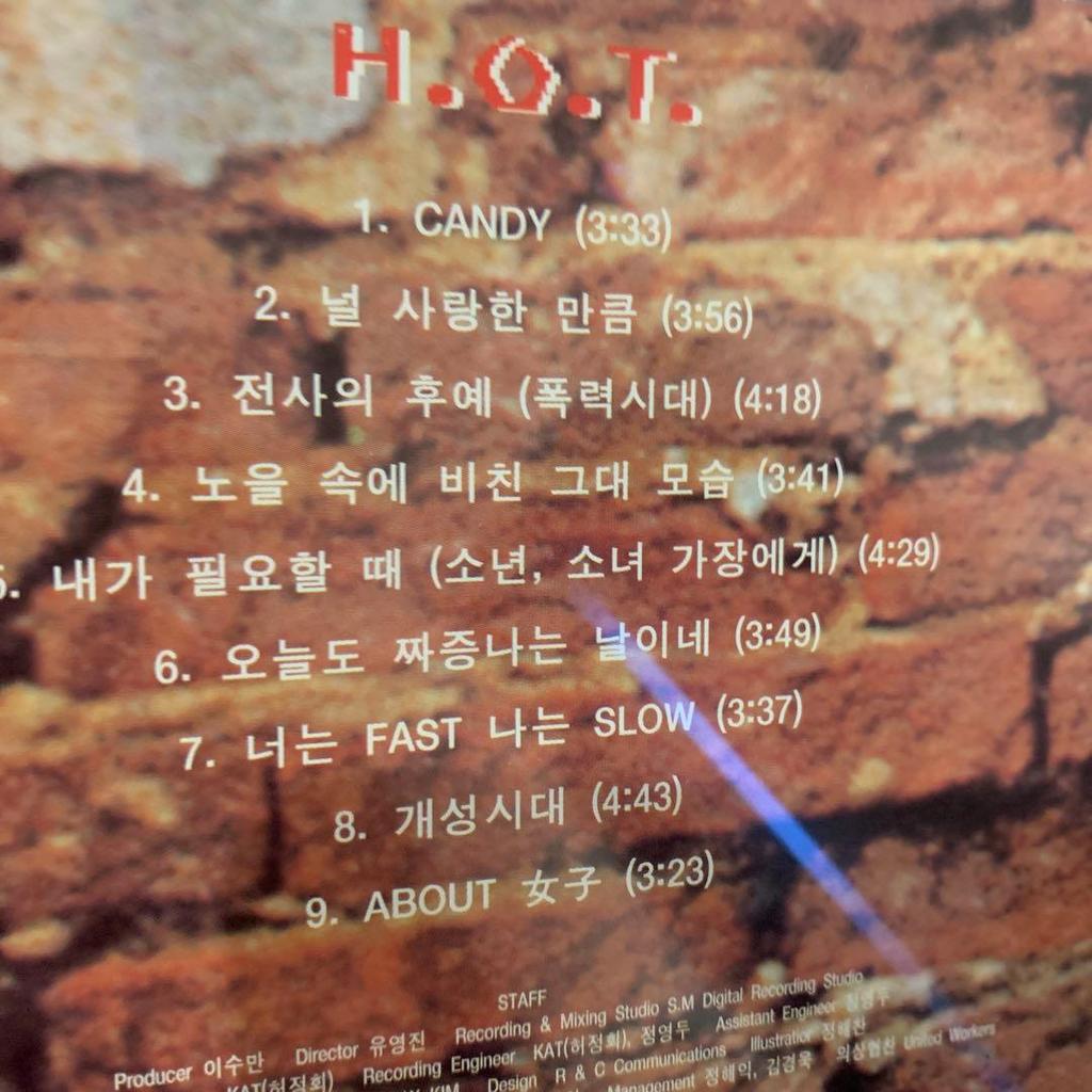 [USED] Korean H.O.T Album CD