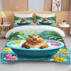 Funny Capybara Printed Bedding Set 1 Quilt Cover 2 Pillowcases Surprise Bedding For Boys And Girls Multiple Sizes Fast Shipping
