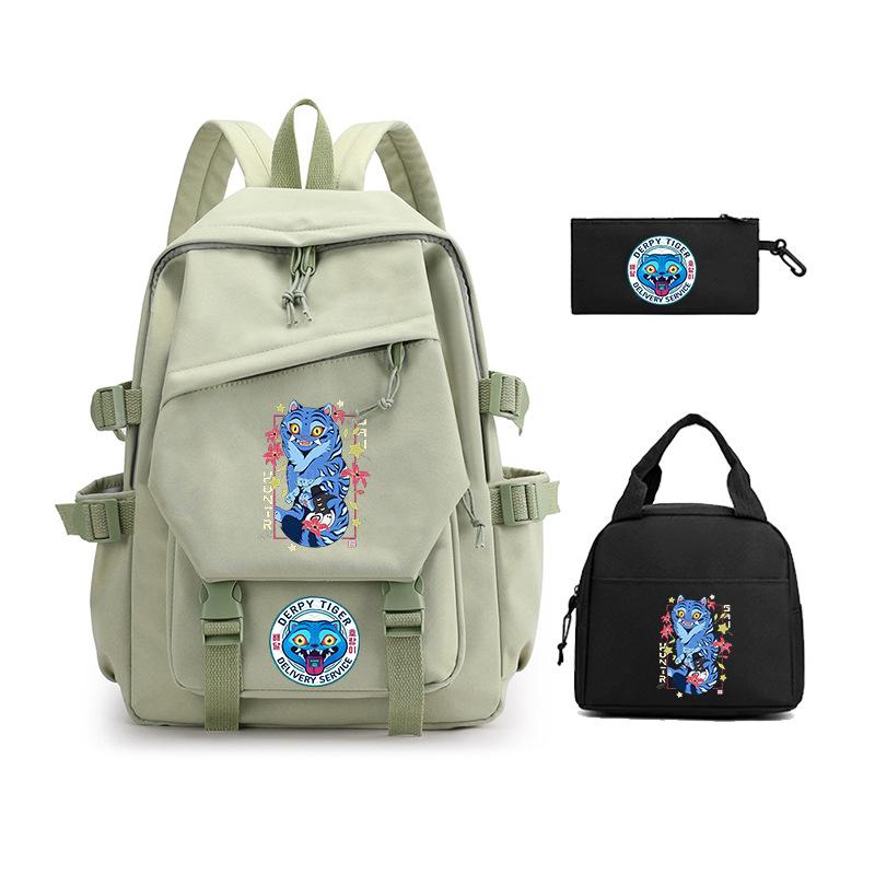 Demon Hunter Girl Group has the same peripheral cartoon printing children's backpack lightweight primary and secondary school schoolbag