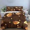 "Chocolate Muffin Themed Decor Set" Bedding Set with 1 Duvet Cover 2 Pillowcases Single Double King Queen, Gift