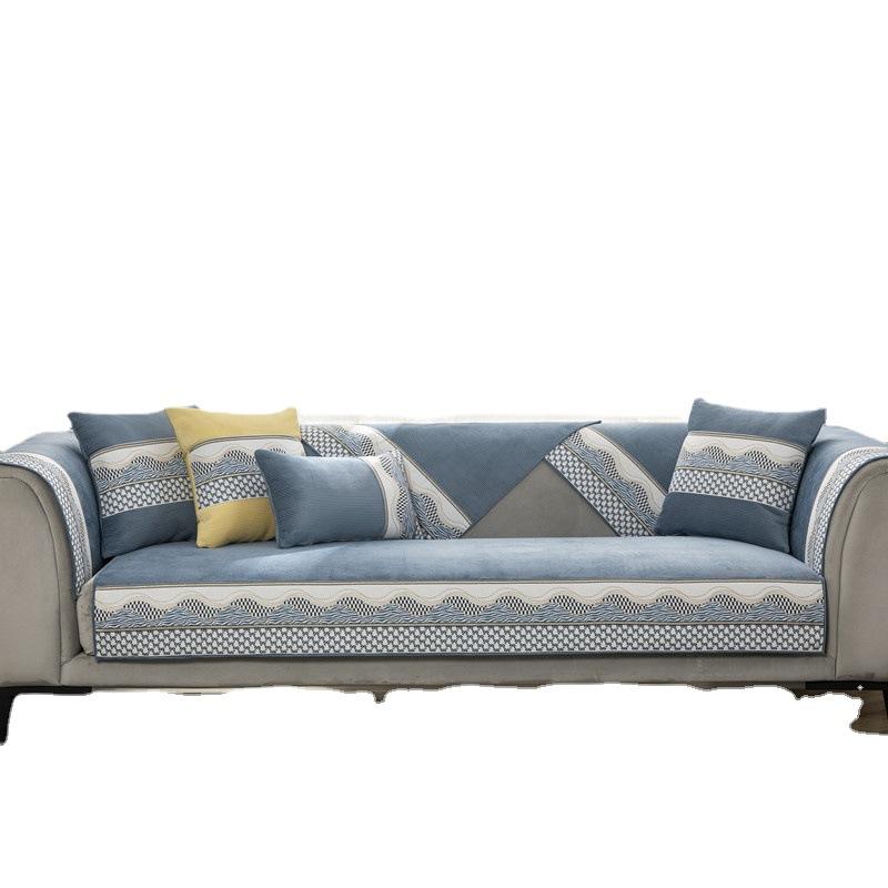 Четыре сезона универсальная подушка для дивана из кукурузного зерна с синелью и волной — фото 8