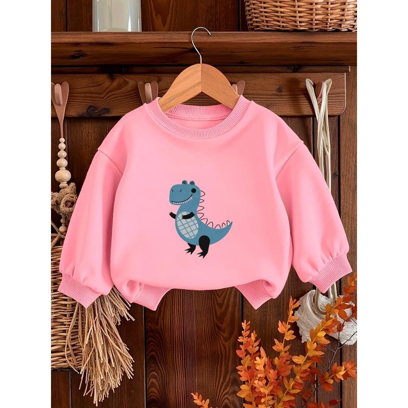 European Size Unique And Stylish Print Pattern,Comfortable And Easy Spring And Autumn Lightweight Sweatshirt for Baby  with a Versatile Round Neck