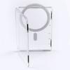 Transparenter magnetischer Ständer Kartenhalter 2 Kartenfächer Brieftasche Handyhülle Für magnetisches Handy