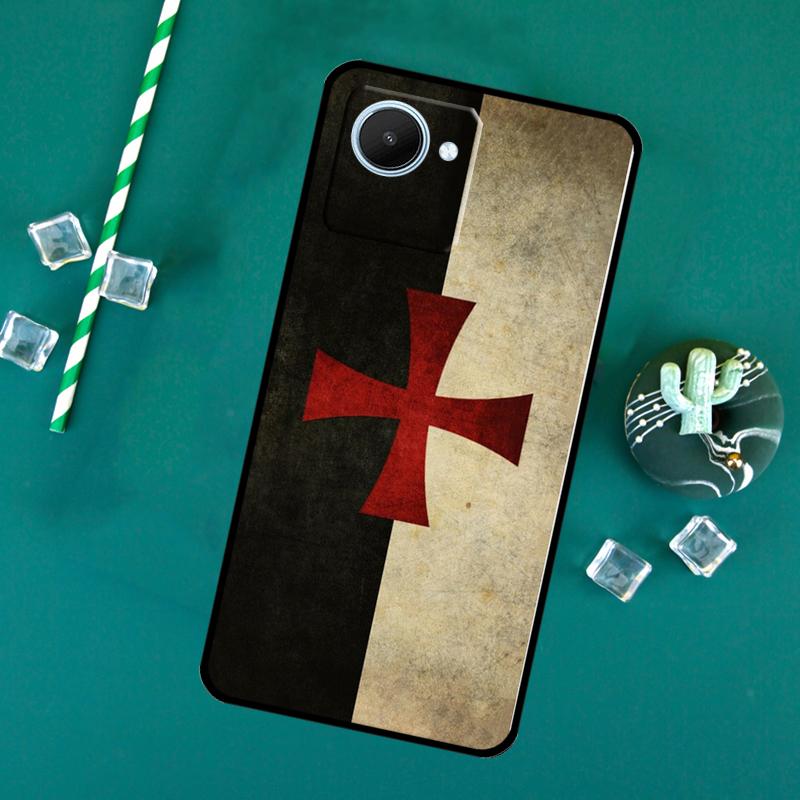 

Герб тамплиеров Для Realme 15 Pro GT7 GT6 10 11 12 13 14 Pro Plus C55 C71 C67 C63 C61 C53 C35 C65 C75 Чехол Realme C25 C25s