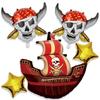 [Balloon Shop] Large Balloon Pirates Cosplay Boys Viking Halloween Birthday Children Adults Parents and Children