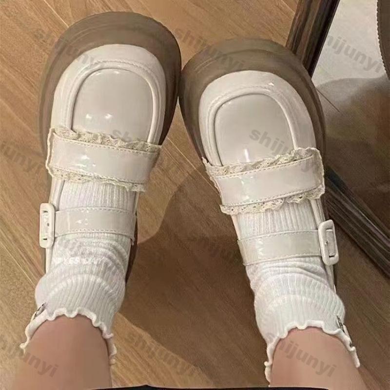 Fashion Women Platfrom Mary Jane Shoes Women Fashion Designer Shallow Single Shoes Spring Autumn Ladies Thick Soled Elegant Party Pumps