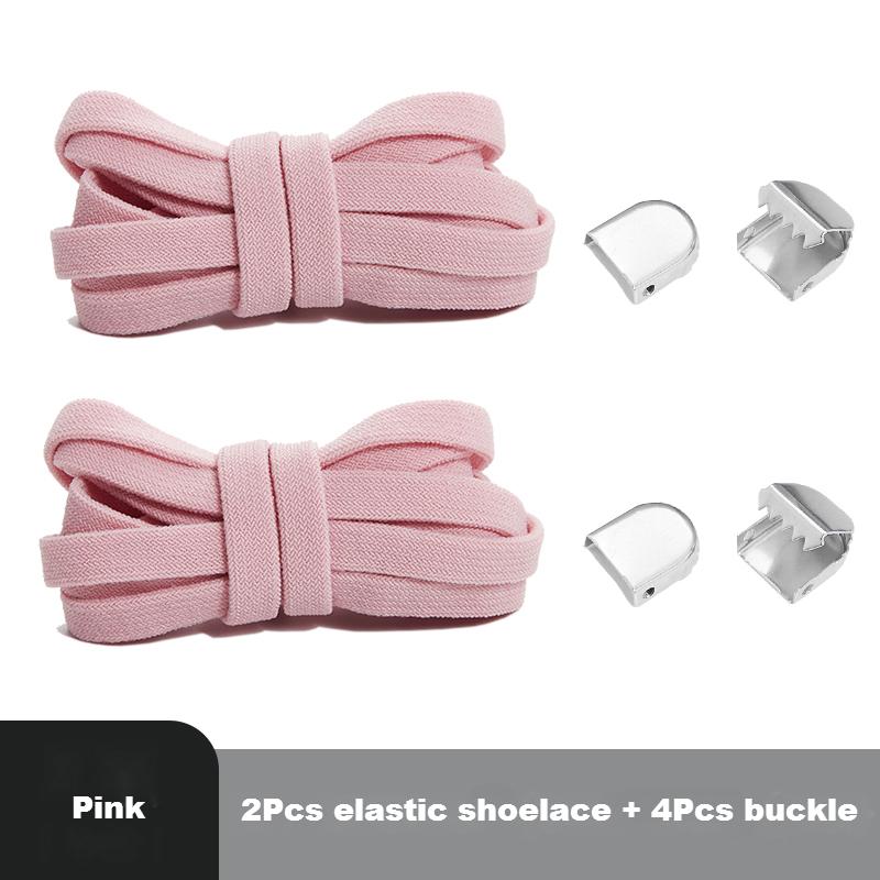 No Tie Shoelaces for Shoes Flat Elastic Shoe Laces Sneakers Tennis Quick Shoelace Clips Without Ties Shoe Accessories Kids Adult