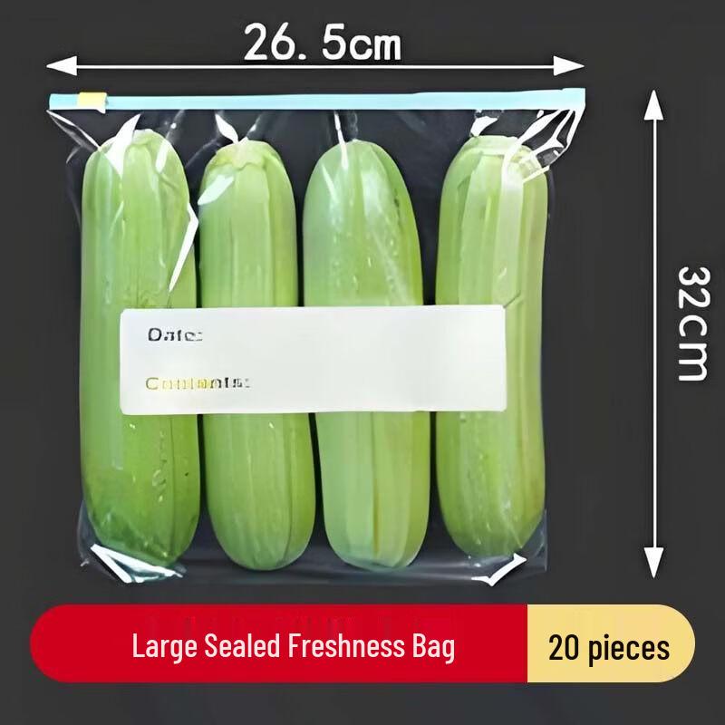 ZISIZ Thickened Zipper Seal Fresh-keeping Bags