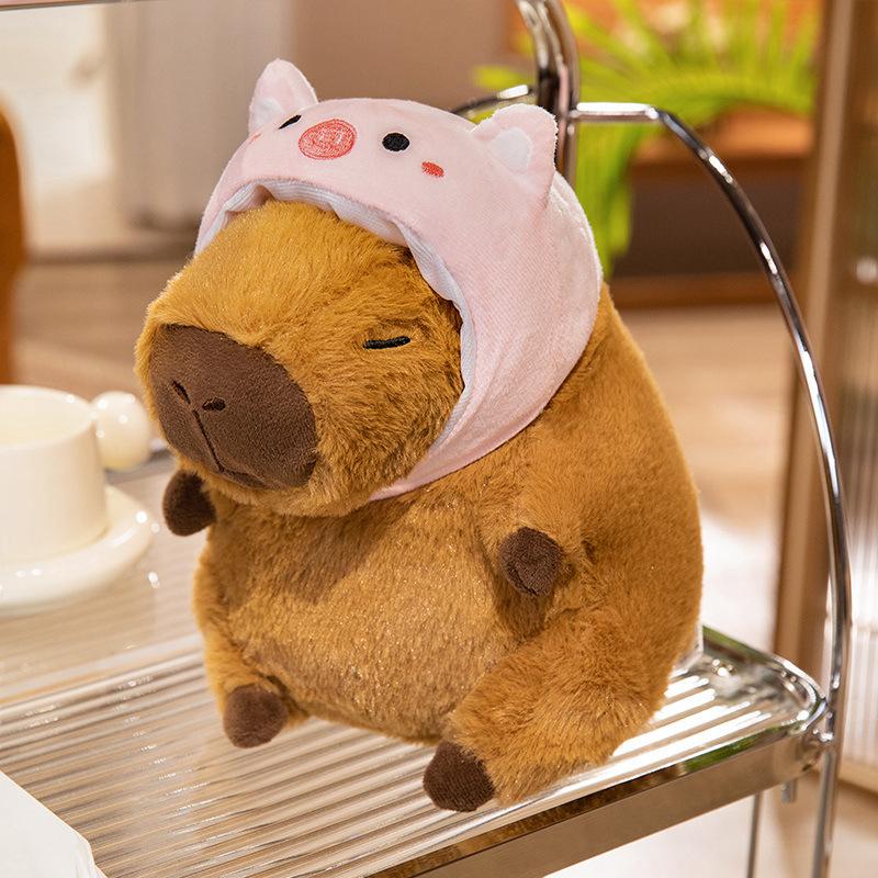 Transformed Into A Capybara, Capybara Capibala, Cute Guinea Pig Plush Doll, Grab A Doll and Give It To A Girl for Birth