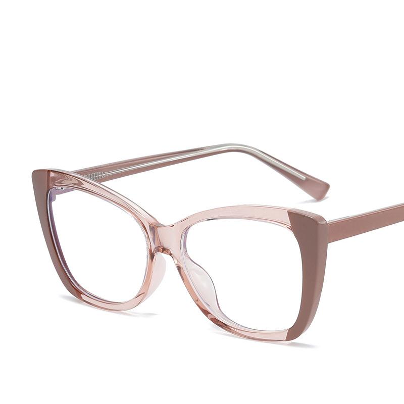 Fashion Cat Eye Women's Glasses Frames Retro Brand TR90 Anti Blue Light Eyeglasses for Ladies Optical Prescription Eyewear