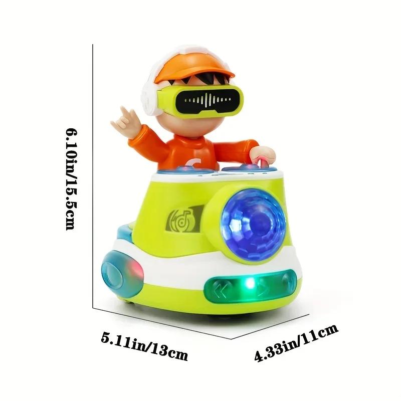 Стрибучий DJ Хлопчик Музичні Іграшки для Малюка Іграшка для Лежання на Животі Малюк Ранній Розвиток Музична Іграшка Сенсорний Подарунок на День Народження для Хлопчиків Дівчаток