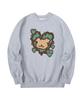 RADINEO Fluffy Heart Bear Sweatshirt Gray