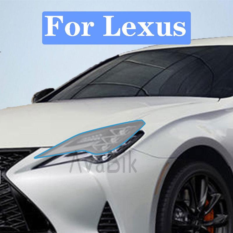 For Lexus RC F RC350   PPF Car Headlight Tint Protective Film Smoked Black TPU Anti-scratch car headlight accessories