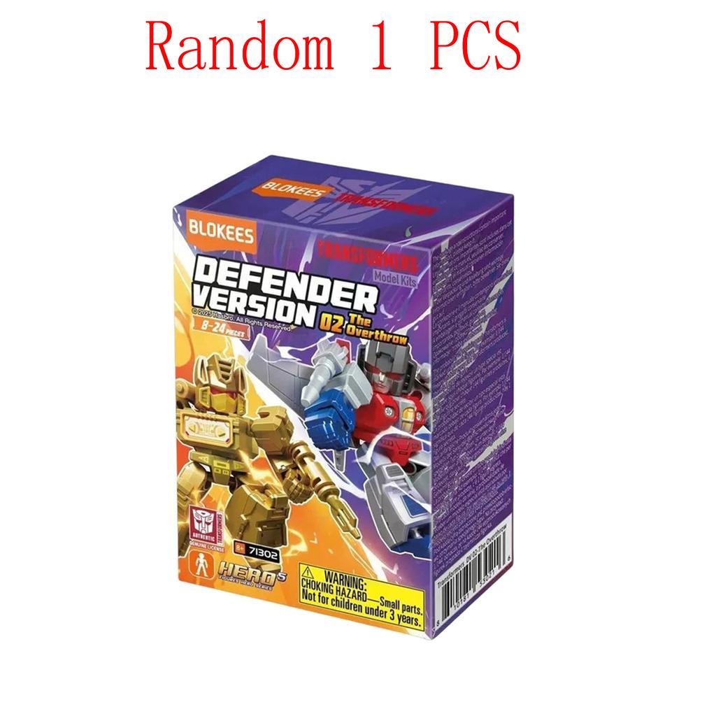 Original Blokees Transformers Defender Version Vol.4 Serie Blind Box Anime Zubehör Bauspielzeug Sammlermodell Lustige Geschenke
