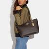 New COACH Cammie Artificial Leather Tote Bag, Shopping Bag, Shoulder Bag, Handbag Large Size Women's Brown & Black C8148-IMAA8
