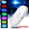 Car LED Touch Light Wall Reading Lamp Magnet Base Car Ceiling Light Ambient Mood Interior Lighting USB Rechargeable Lamp