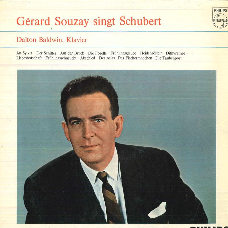 

LP Record GERARD SOUZAY, DALTON BALDWIN - Gerard Souzay Singt Schubert A02407L PHILIPS Netherland Classical Used