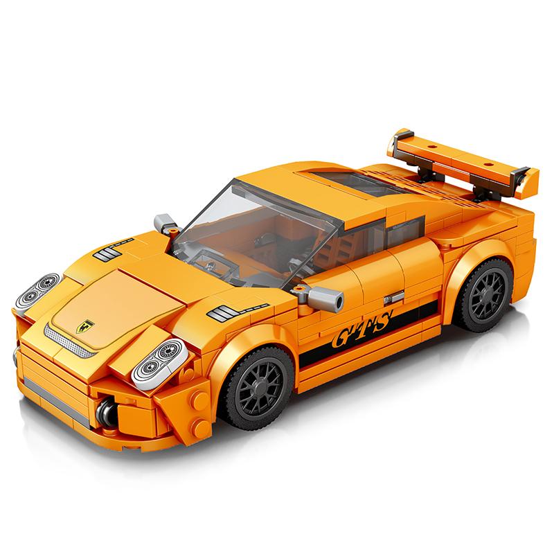 318PCS City Racing Car Building Blocks Supercar Sports Car Model Bricks Adult Desktop Display Children DIY Toys Holiday Gifts