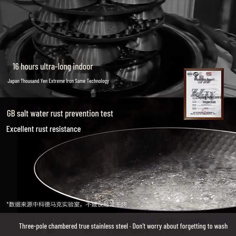 DUMIK Hammered Mini Iron Wok