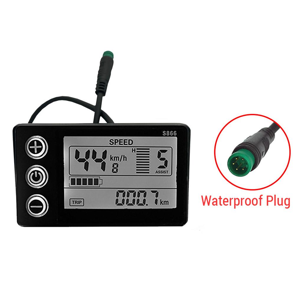 Electric Bike 24V 36V 48V SM Plug LCD Display for E bike Electric Scooter