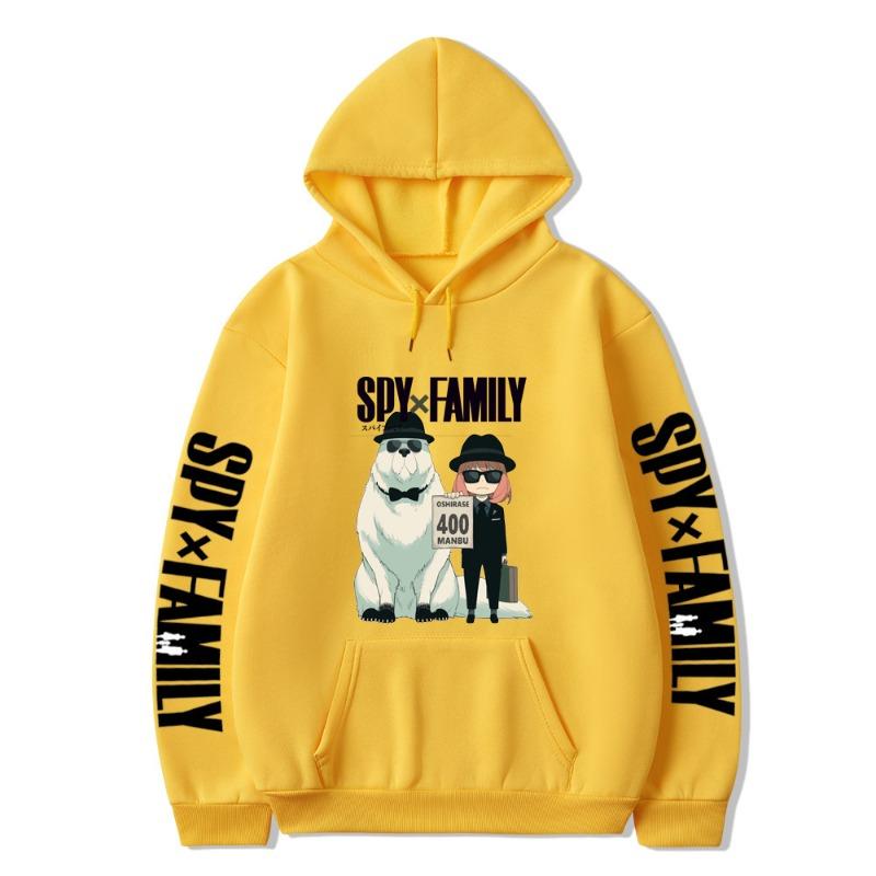 Spy Playing House SPY×FAMILY Fashionable Casual Hoodie with Anime Print Harajuku Hoodie Men Vintage Sweatshirts Streetwear Y2K