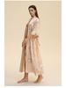 Yaoting Satin Plus Size Women's Long Sleeve Pajamas and Bathrobe Set - Spring/Fall Collection WP5021