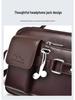 Hochwertige Herren-Crossbody-Tasche aus PU-Leder für Pendler