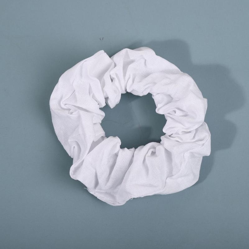 Girls Elastic Hair Ties White Scrunchies for Tie-dye Hair Ropes DIY Hair Scrunchies Soft Rubber Bands Hair Suppliess
