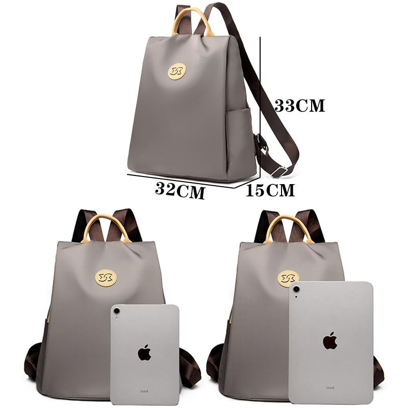 Solide Diebstahlsichere Rucksäcke Hochwertiges Nylon Mode Schultasche Luxus Designer Marke Damen Rucksäcke Damen Reiserucksack