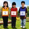 Creative Kids Teaching Apron Polyester Alphabet Vest Training Sleeveless Vest  Word Learning