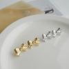 Tsuromi Glossy Women's Mini Minimal Knot Earrings Casual