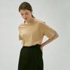 Pretzel Stitch T-shirt (Yellow Beige)