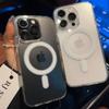 Transparent Magnetic Case for iPhone 11/13/14 Pro Max, 15 Pro, and 16