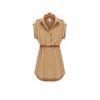 Elegant Summer Women's Shirt Dress In Chiffon With A Casual And Loose Fit
