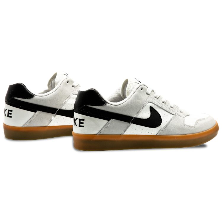 Nike Delta Force Vulc SB Summit White Sneakers Unisex Nero-Gomma-Marrone Chiaro 942237-101