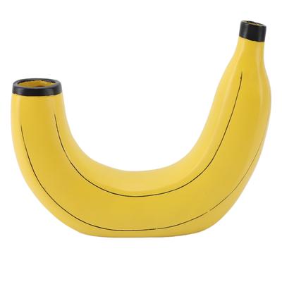Banana Vase Decoration Innovative Modern Stylish Resin Vase Ornament for Home Bedroom Office Desk