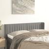 VidaXL Headboard with Ears Light Grey 147x16x78-88 Cm Velvet3119054
