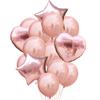 14Pcs Multi Confetti Balloon Happy Birthday Party Balloons Rose Gold Helium Ballons Boy Girl Baby Shower Party Supplies