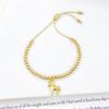 New Design Gold Color Copper Bead Chain Zircon Horse Animal Bracelet Fashion For Women Girls Casual Party Jewelry Gift Accessory